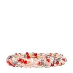 Manfield Roze glaskralen armband^ Sieraden