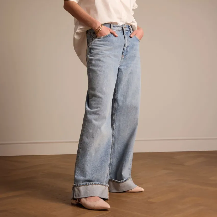 Manfield Roze leren slingbacks met lakleren neus^DAMES Pumps|Slingbacks