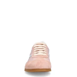 Manfield Roze leren sneakers^DAMES Sneakers