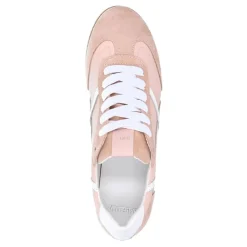 Manfield Roze leren sneakers^DAMES Sneakers