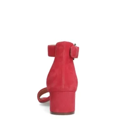 Manfield Roze suède sandalen met hak^DAMES Sandalen