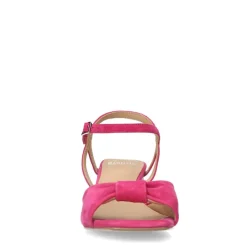 Manfield Roze suède sandalen met hak^DAMES Sandalen