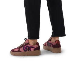 Manfield Roze suède sneakers^DAMES Sneakers