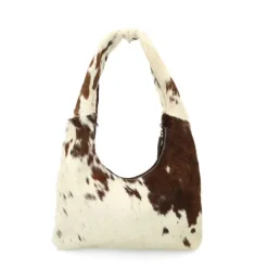 Manfield Schoudertas met cowprint^ Schoudertassen