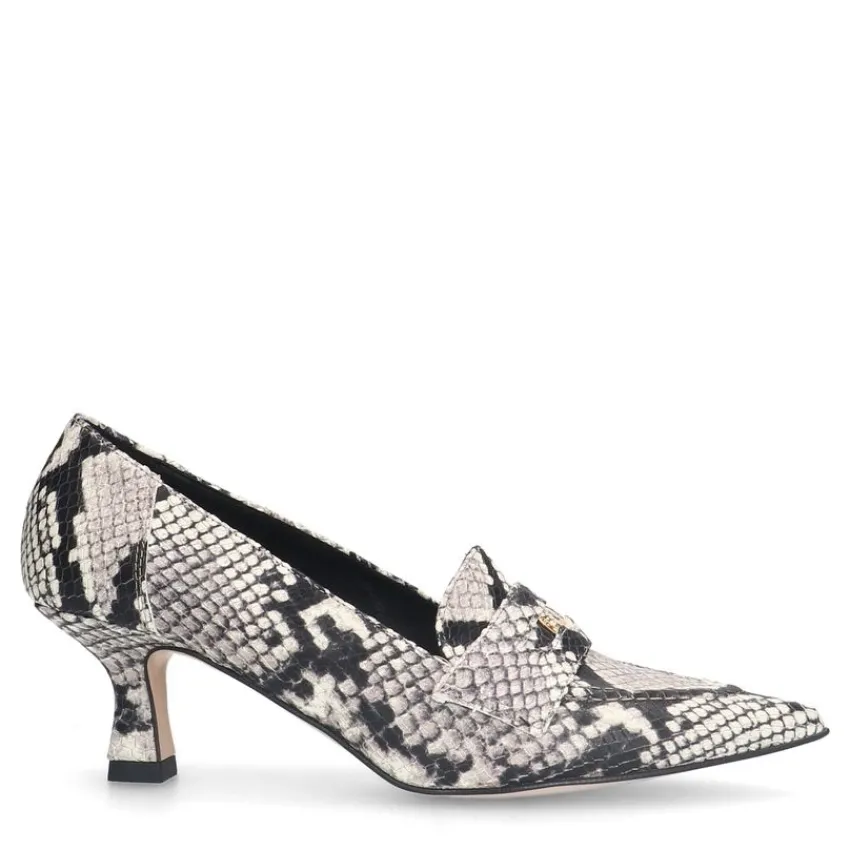 Manfield Slangenprint leren pumps^DAMES Pumps