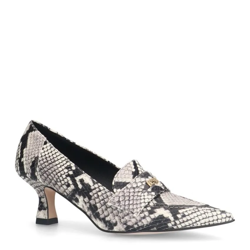 Manfield Slangenprint leren pumps^DAMES Pumps