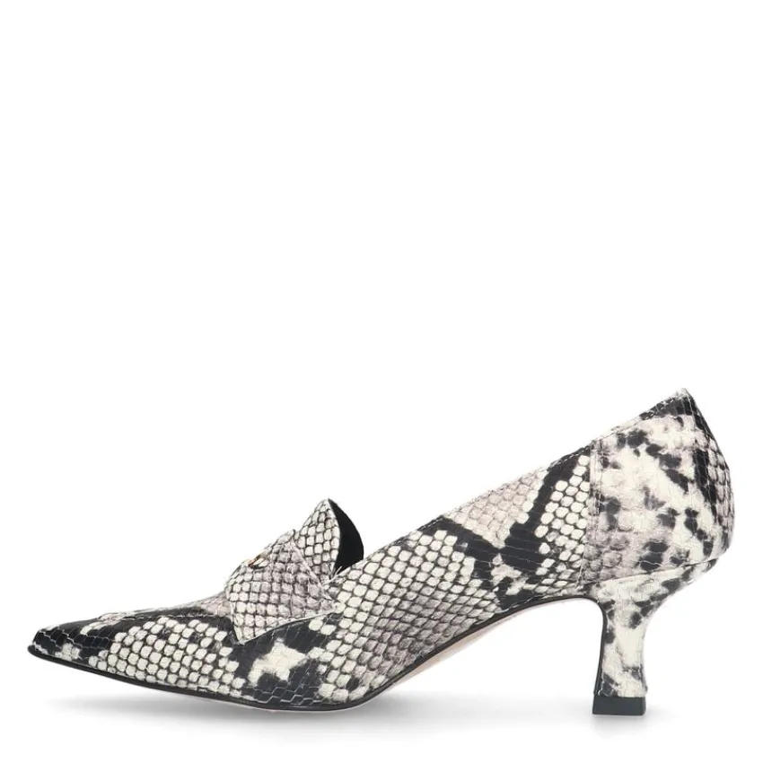 Manfield Slangenprint leren pumps^DAMES Pumps