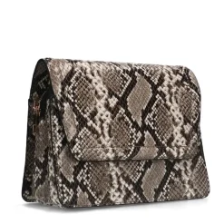 Manfield Slangenprint schoudertas^ Schoudertassen