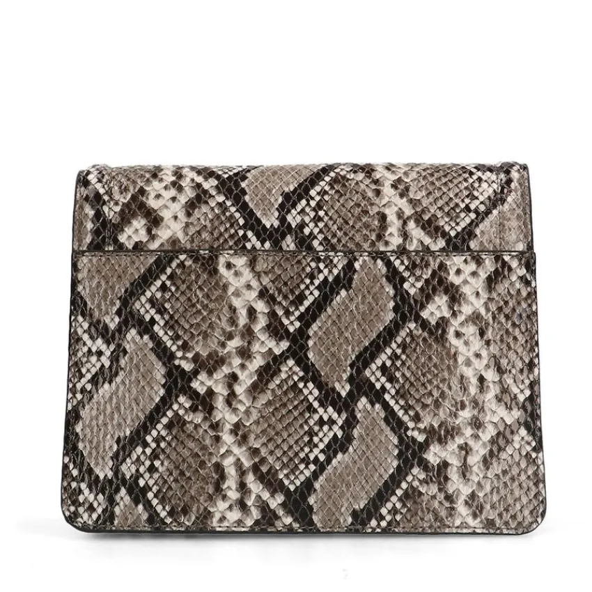 Manfield Slangenprint schoudertas^ Schoudertassen