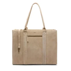 Manfield Suède beige shopper^ Shoppers