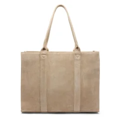 Manfield Suède beige shopper^ Shoppers