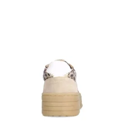 Manfield Suède leopard sneakers met details^DAMES Sneakers