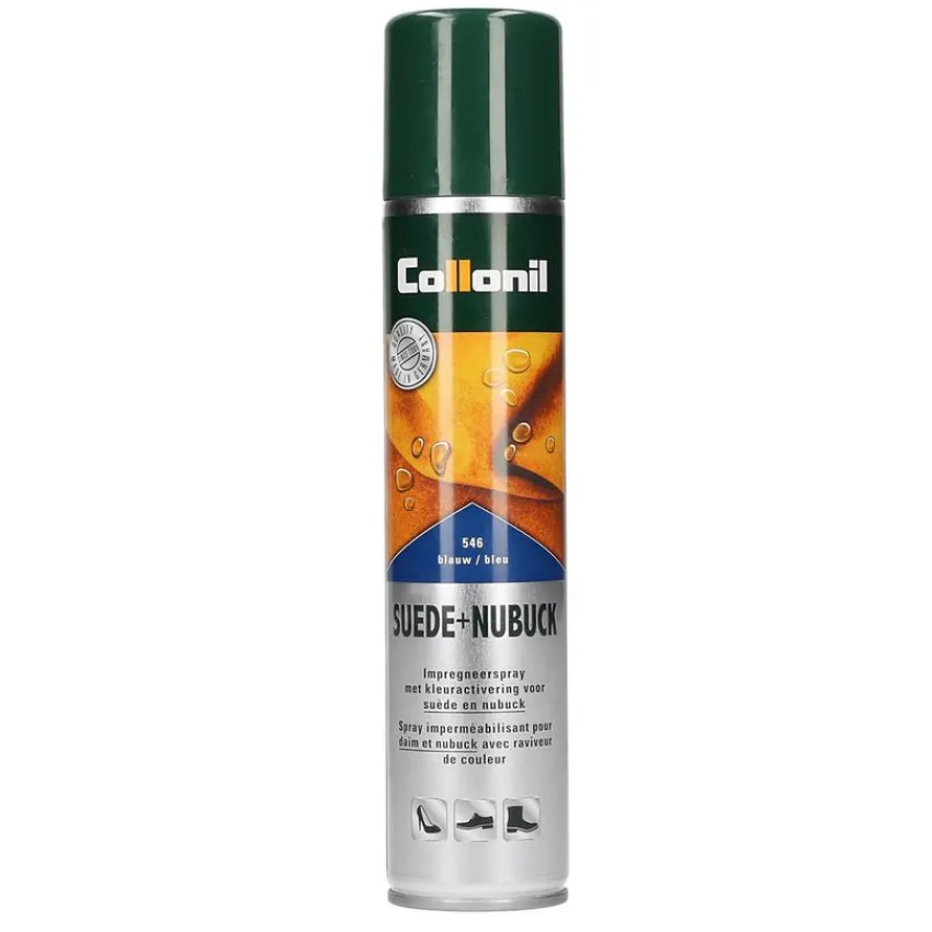 Collonil Suède/nubuck spray blauw 200ml^ Schoenverzorging
