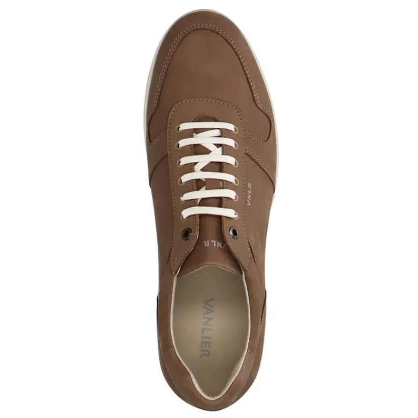 Van Lier Taupe Nubuck sneakers^Heren Sneakers