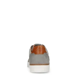 No Stress Taupe nubuck sneakers met witte zool^Heren Sneakers