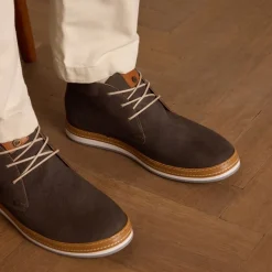 No Stress Taupe nubuck veterboots^Heren Boots