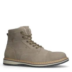 Manfield Taupe nubuck veterboots^Heren Boots