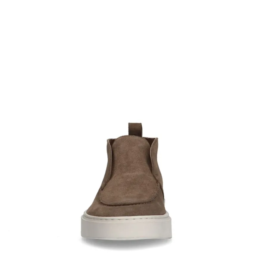 Manfield Taupe suède boots^Heren Boots