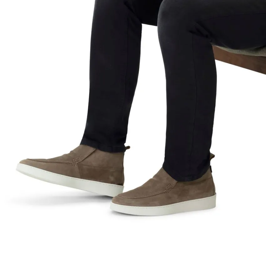 Manfield Taupe suède boots^Heren Boots