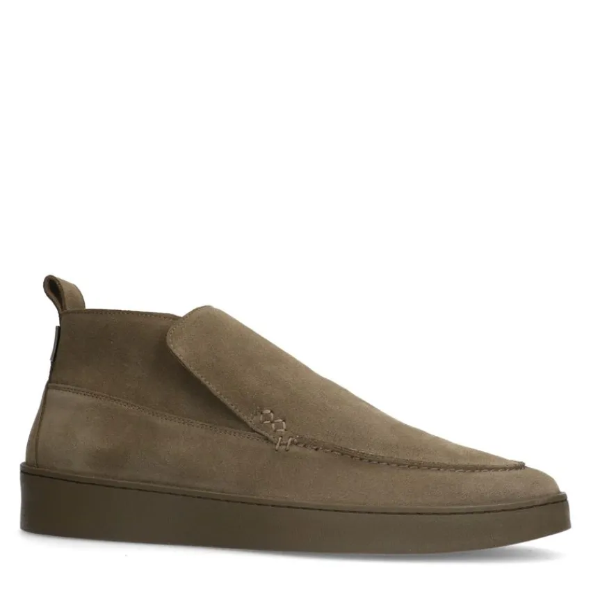 Manfield Taupe suède boots^Heren Boots