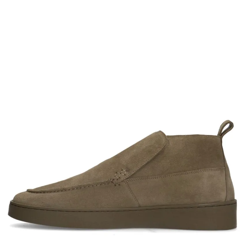 Manfield Taupe suède boots^Heren Boots