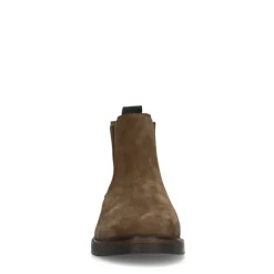 Manfield Taupe suède chelsea boots^Heren Boots
