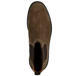 Manfield Taupe suède chelsea boots^Heren Boots