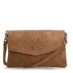 Manfield Taupe suède clutch^ Clutches
