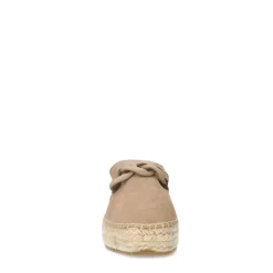 Manfield Taupe suède espadrilles met chain^DAMES Espadrilles