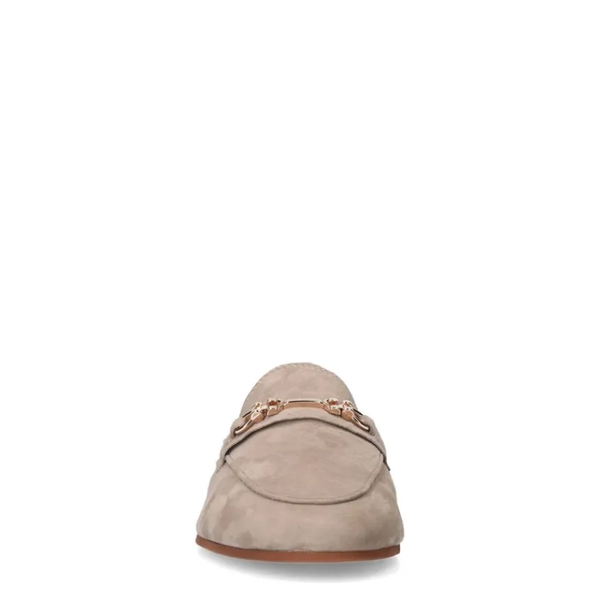 Manfield Taupe suède loafers^DAMES Loafers