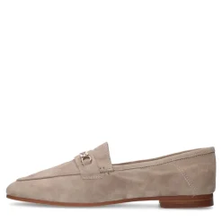 Manfield Taupe suède loafers^DAMES Loafers