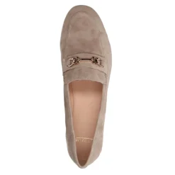 Manfield Taupe suède loafers^DAMES Loafers