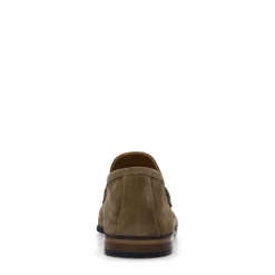 Manfield Taupe suéde loafers^Heren Loafers