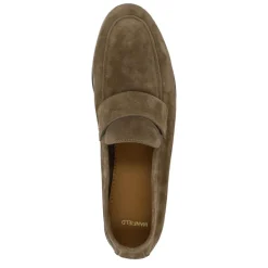 Manfield Taupe suéde loafers^Heren Loafers