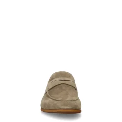 Manfield Taupe suède loafers^Heren Loafers