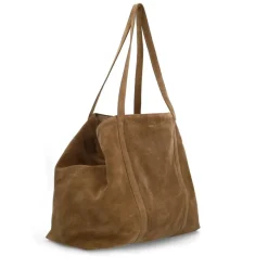 Manfield Taupe suède shopper^ Shoppers