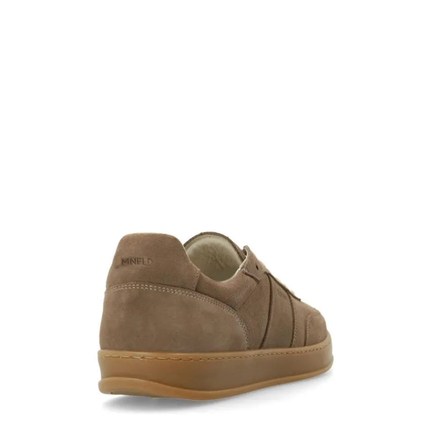 Manfield Taupe suède sneakers^Heren Sneakers