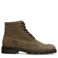 Manfield Taupe suède veterboots^Heren Boots