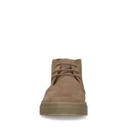 Manfield Taupe suède veterboots^Heren Veterschoenen