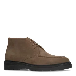 Manfield Taupe suède veterboots^Heren Boots