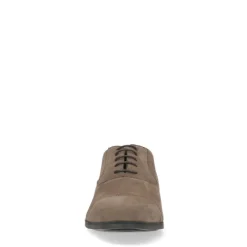 Manfield Taupe suède veterschoenen^Heren Veterschoenen