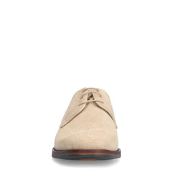 Manfield Taupe suède veterschoenen^Heren Veterschoenen