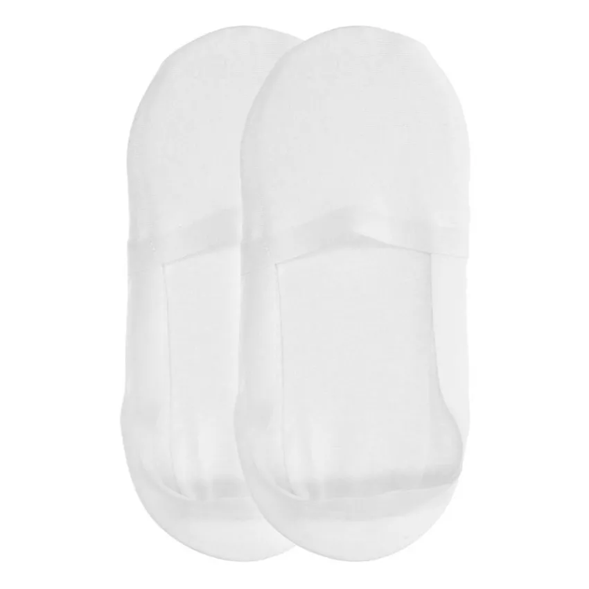 Manfield Witte invisible sneaker sokken (2 paar)^ Sokken