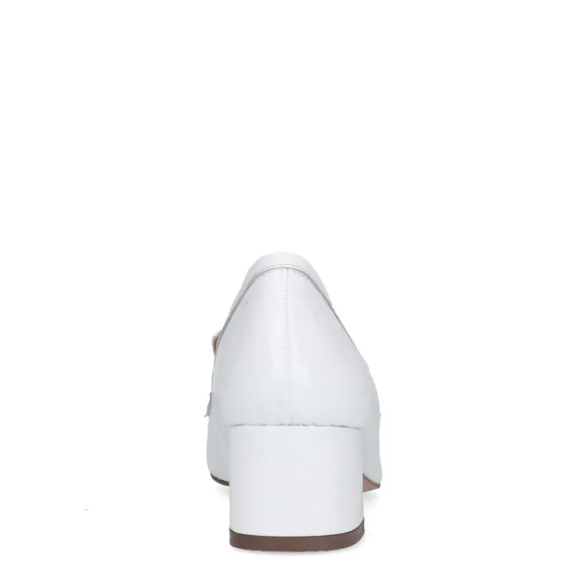 Manfield Witte lakleren pumps^DAMES Pumps