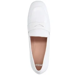 Manfield Witte lakleren pumps^DAMES Pumps