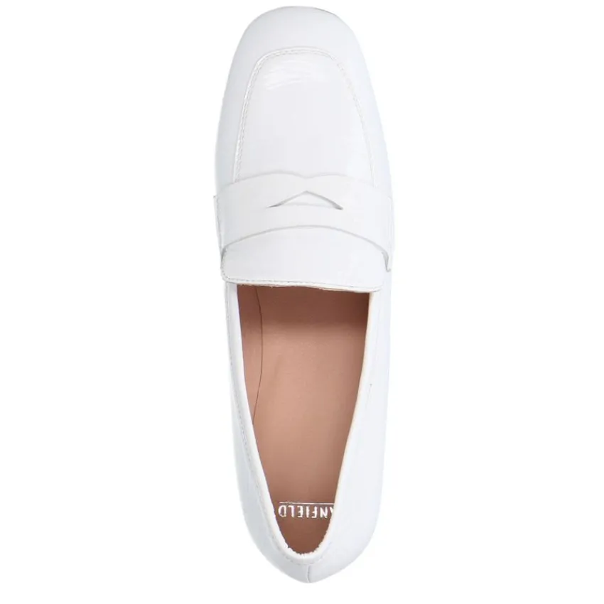 Manfield Witte lakleren pumps^DAMES Pumps