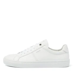 Van Lier Witte leren sneakers^Heren Sneakers