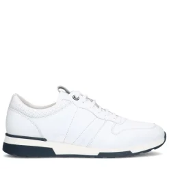 Van Lier Witte leren sneakers^Heren Sneakers