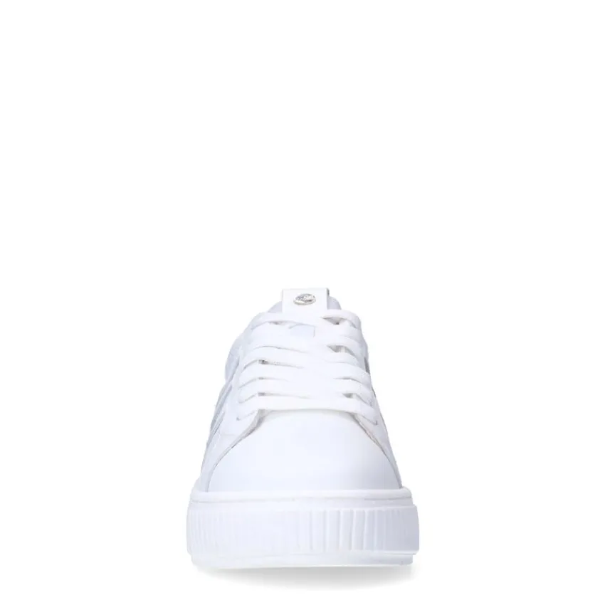 No Stress Witte leren sneakers^DAMES Sneakers