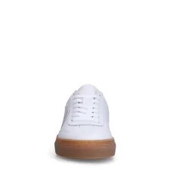 Manfield Witte leren sneakers^DAMES Sneakers
